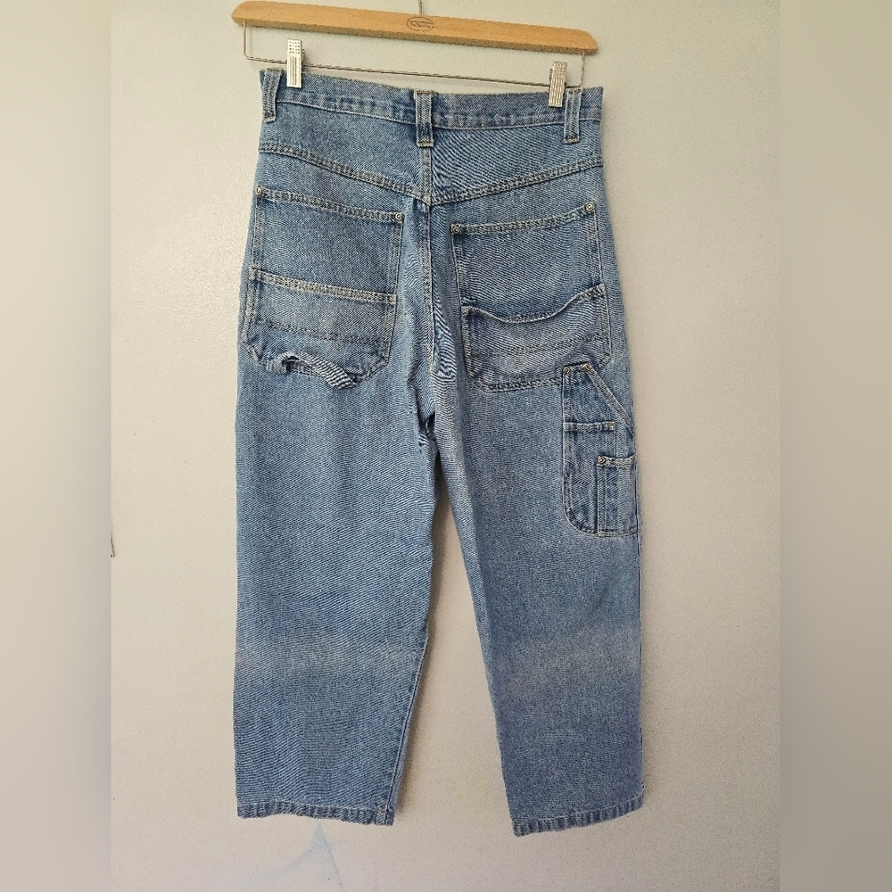 RARE Vintage 90s y2k Route 66 Carpenter Skater Streetwear Baggy Jeans Mens 32x30 - Picture 4 of 9